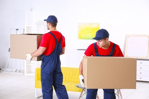 Removal team supporting a house move in The Hale