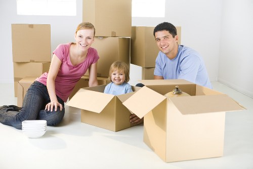 Local movers preparing a residential move in The Hale