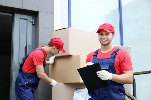 Commercial moving van service for offices in The Hale