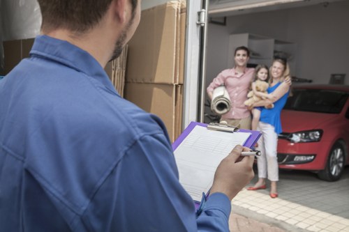 Customer complaint being recorded for a van moving service
