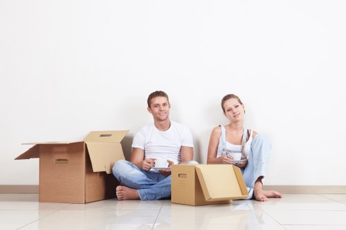Careful transport of furniture and fragile items in The Hale