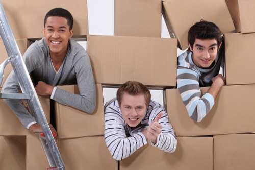 Local office moving team handling access and parking challenges