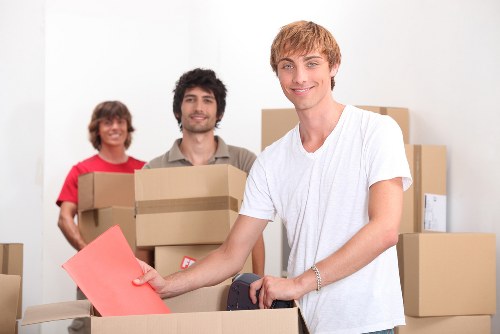 Removal team handling a property move with access considerations