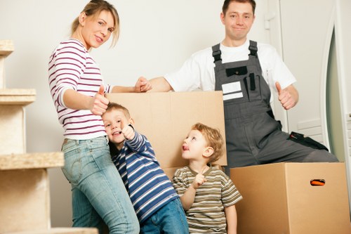 Careful furniture transport with a removal van in The Hale